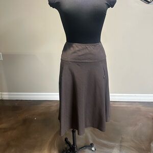 East 5th Dark Brown A-Line Skirt